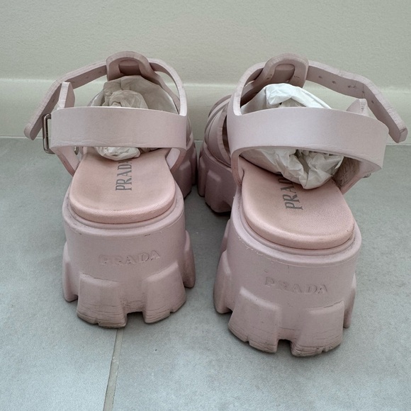 Prada Chunky Monolith Sandals - Picture 4 of 16